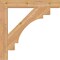 Ekena Millwork Merced Block Smooth Bracket, Western Red Cedar, 3 1/2"W x 28"D x 28"H BKT04X28X28MRC05SWR - alternate 3